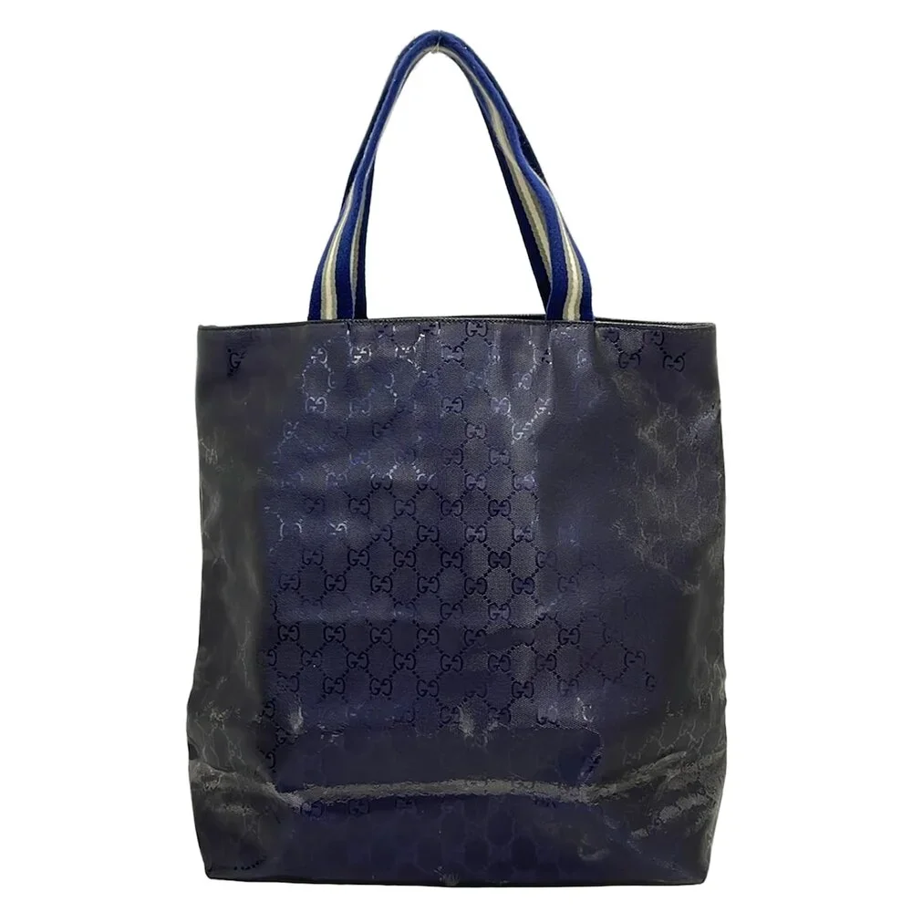 Gucci Imprime Tote Bag 337906 Dark Navy Gray Cream